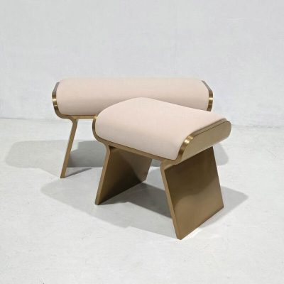 意式輕奢家用門口入出戶換鞋凳現代臥室床尾凳客廳皮藝沙發長條凳